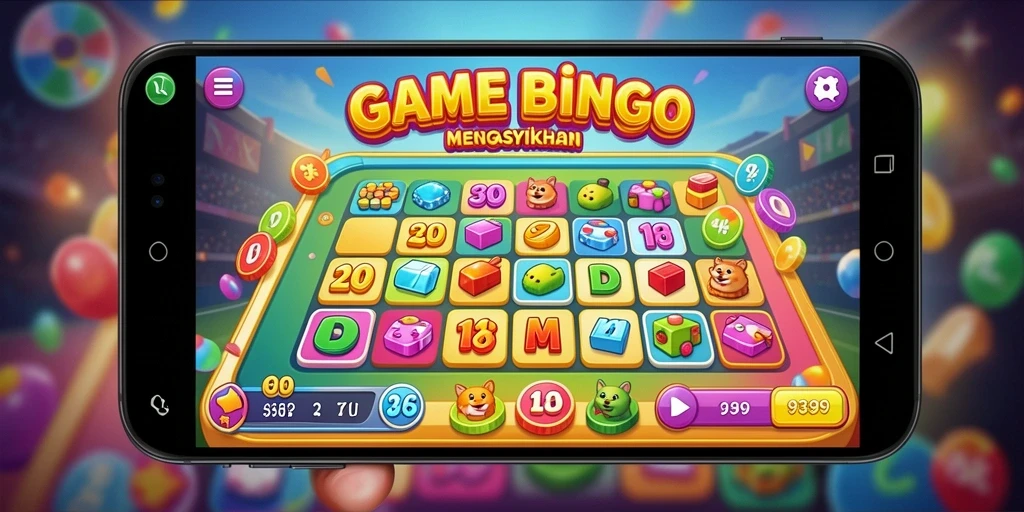 Tampilan gameplay seru dalam aplikasi Bingo 9399.