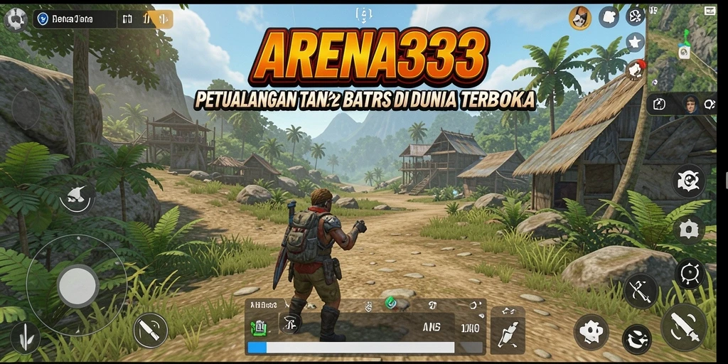 Gameplay ARENA333 menampilkan petualangan seru di dunia terbuka.
