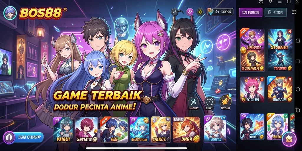 Gameplay dinamis dan karakter Anime yang menarik.