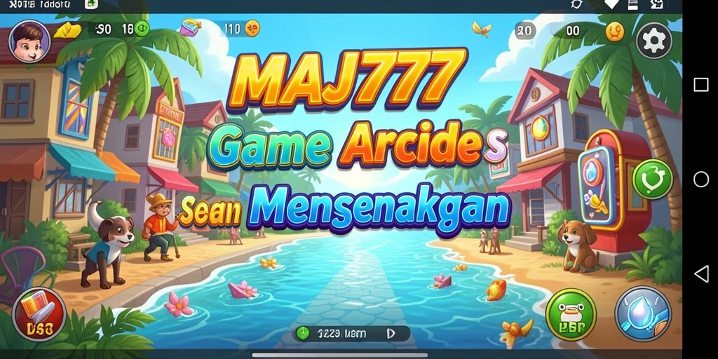 Screenshot utama MAJ777 menampilkan gameplay arcade yang dinamis dan penuh aksi.