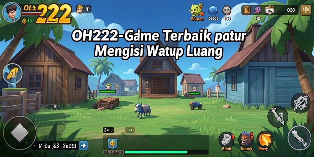 Tampilan gameplay OH222 yang penuh warna dan menawan.