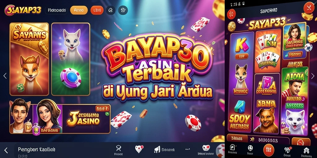 Tampilan menarik dari layar permainan Kasino SAYAP33.