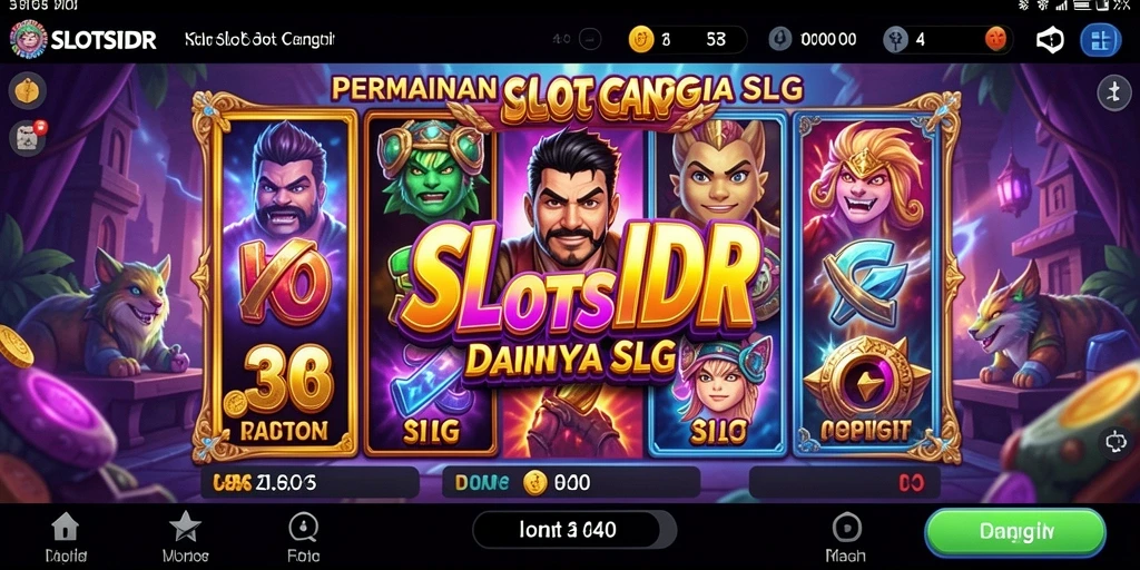 Tampilan menarik dari gameplay SLOTSIDR dengan slot interaktif.
